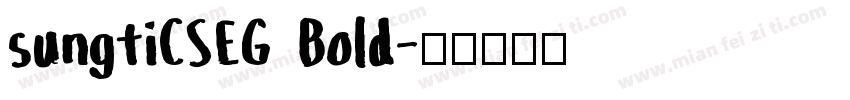 sungtiCSEG Bold字体转换